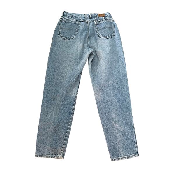 Vintage L.L. Bean Mom Jeans Women’s 30x31 High Waist Light Wash Denim Maine 90s - Picture 2 of 5